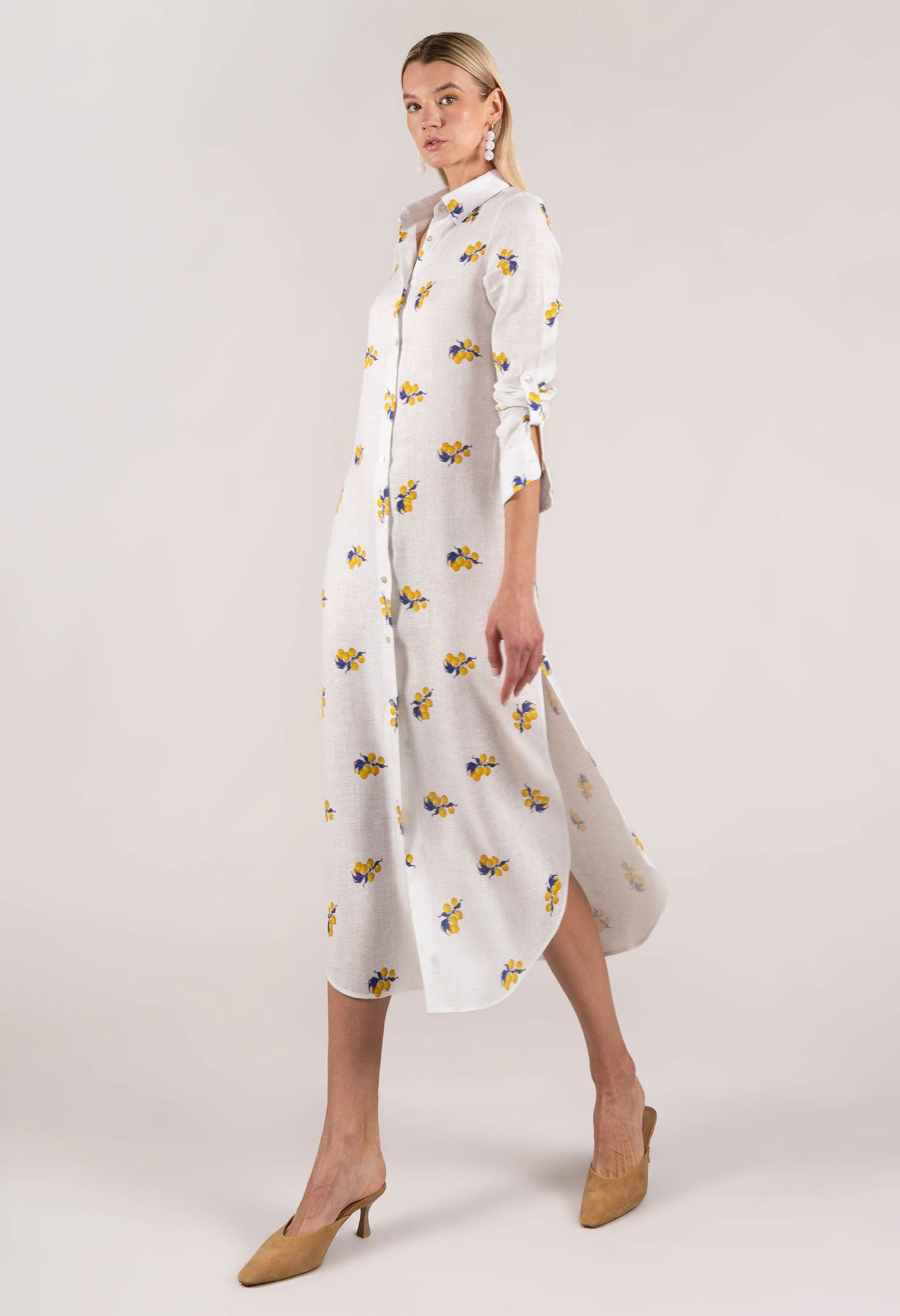vestido arezzo amarillo