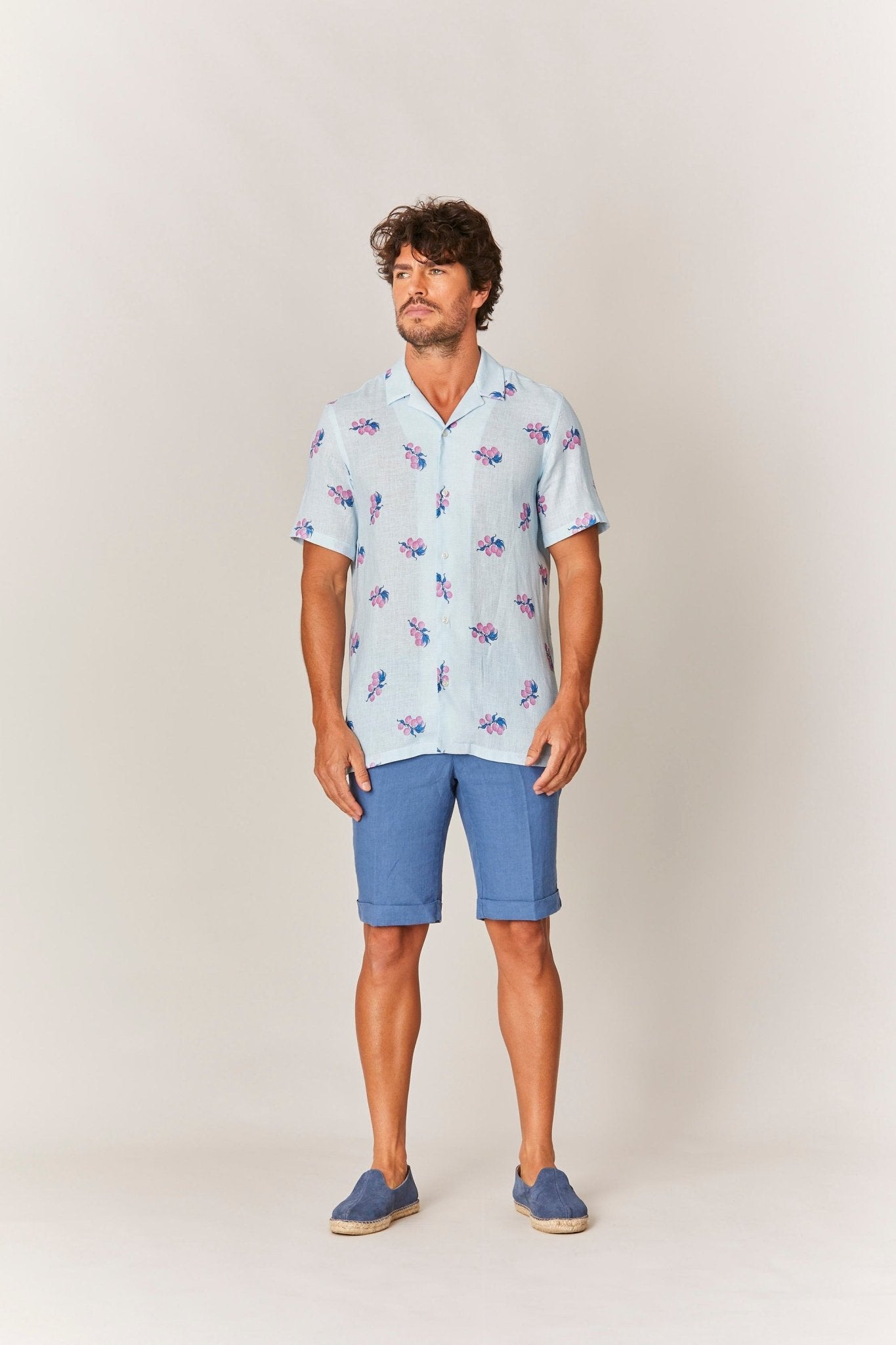 arezzo linen shirt pink - soloio