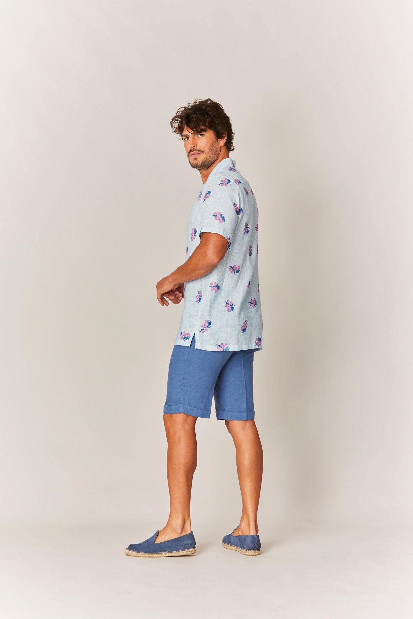 arezzo linen shirt pink - soloio