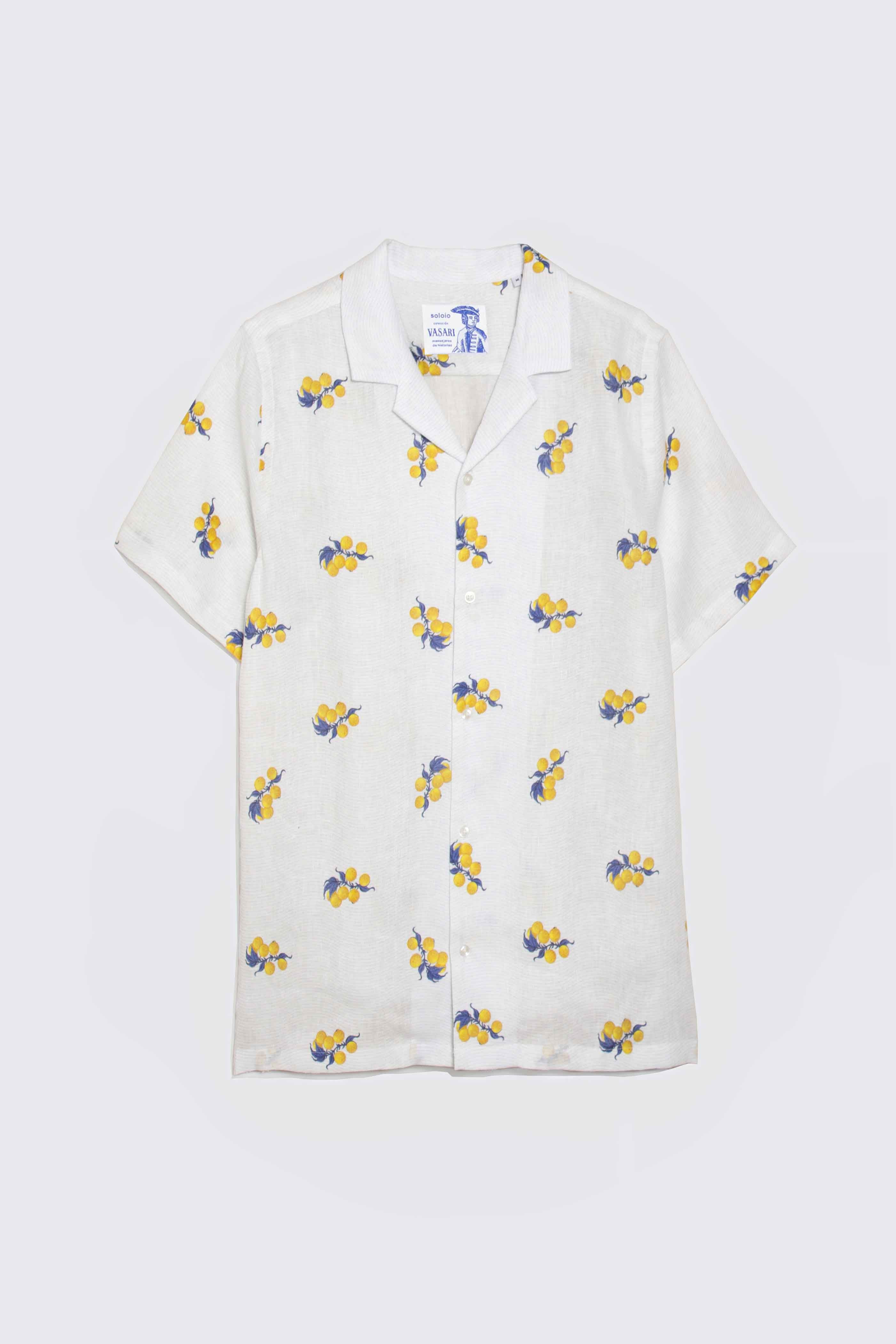 arezzo linen shirt yellow