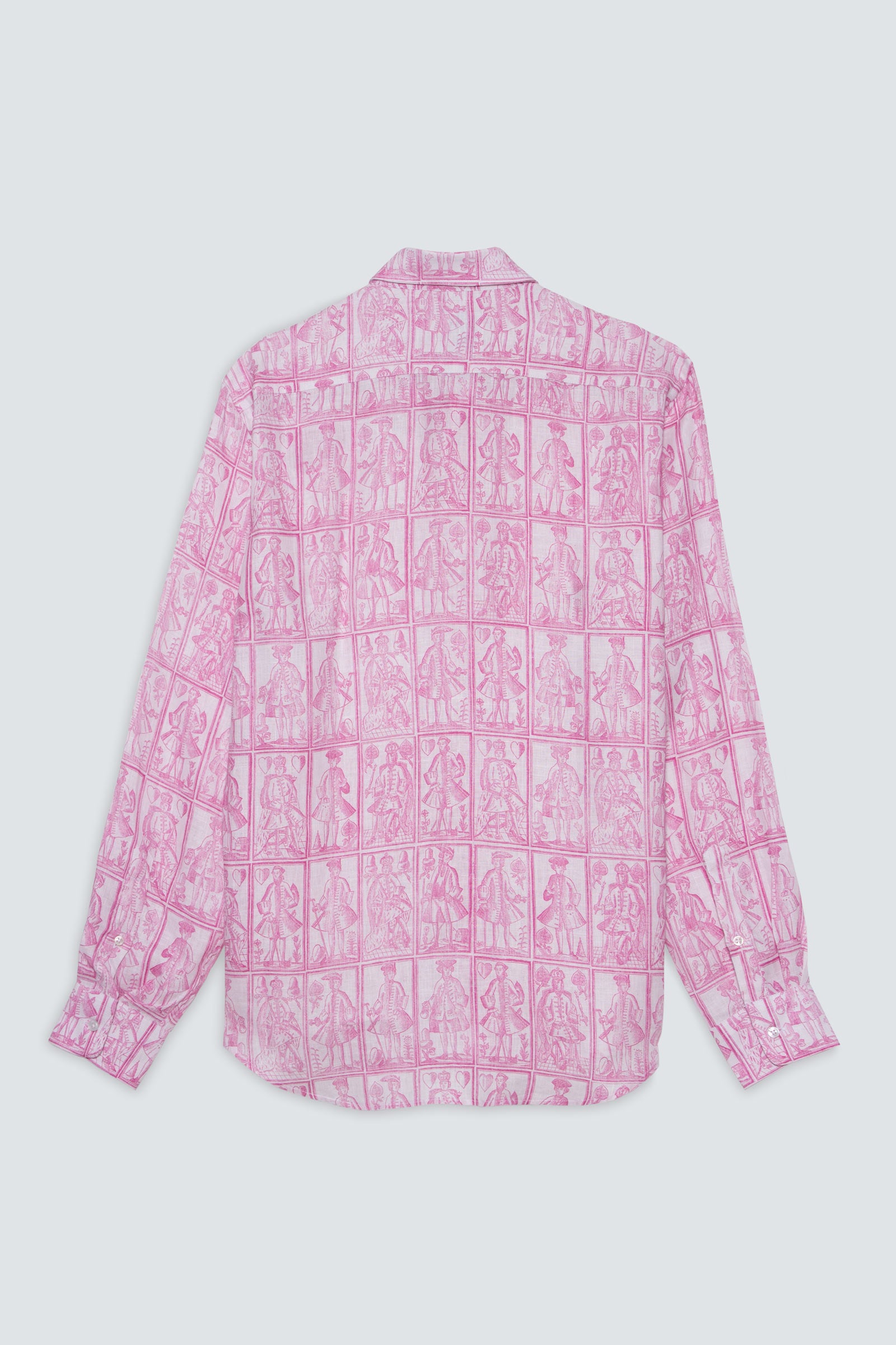 men’s linen shirt pink cards