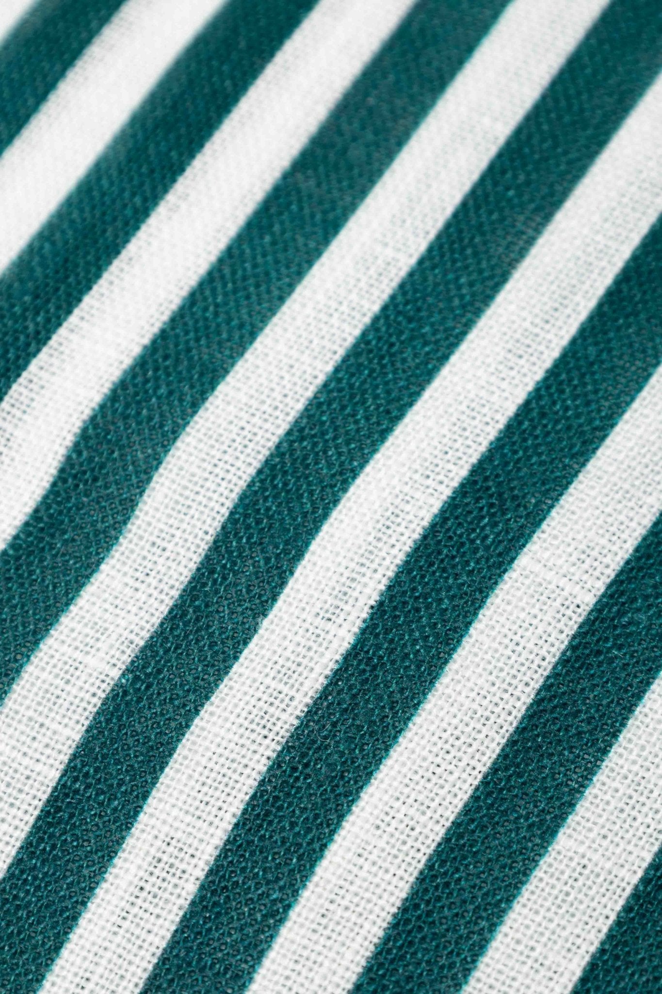 linen shirt green dolomitis stripes - soloio