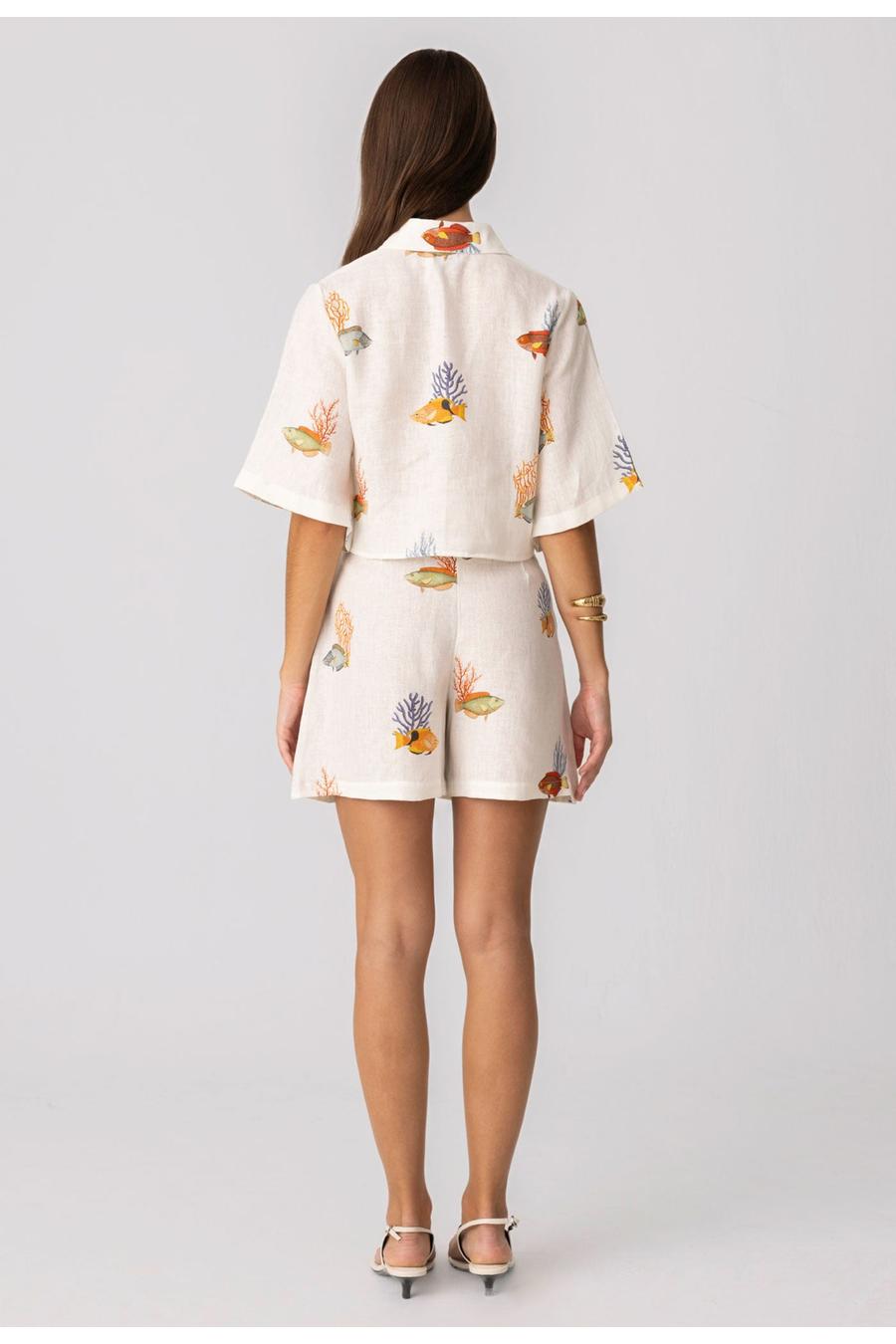 women’s linen shirt white nemo5