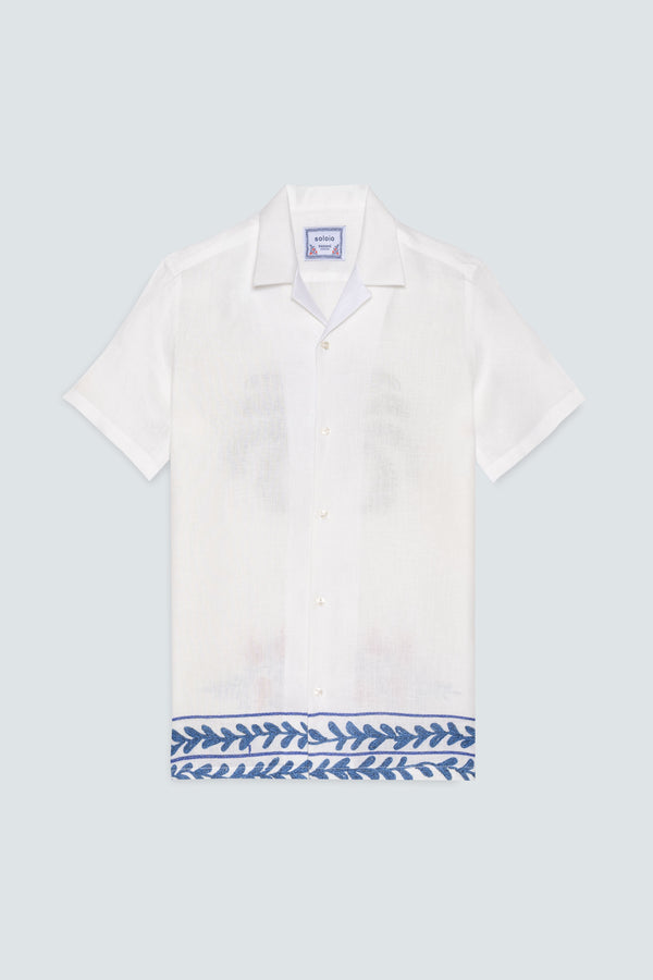 camisa de bolos blanca