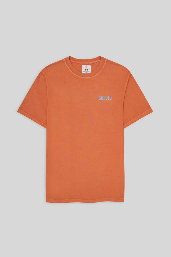 camiseta cuatro sellos naranja