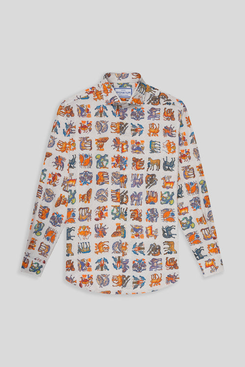 camisa de algodón medio byzantium