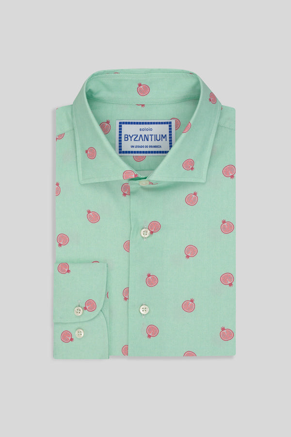 bastión cotton shirt aquamarine