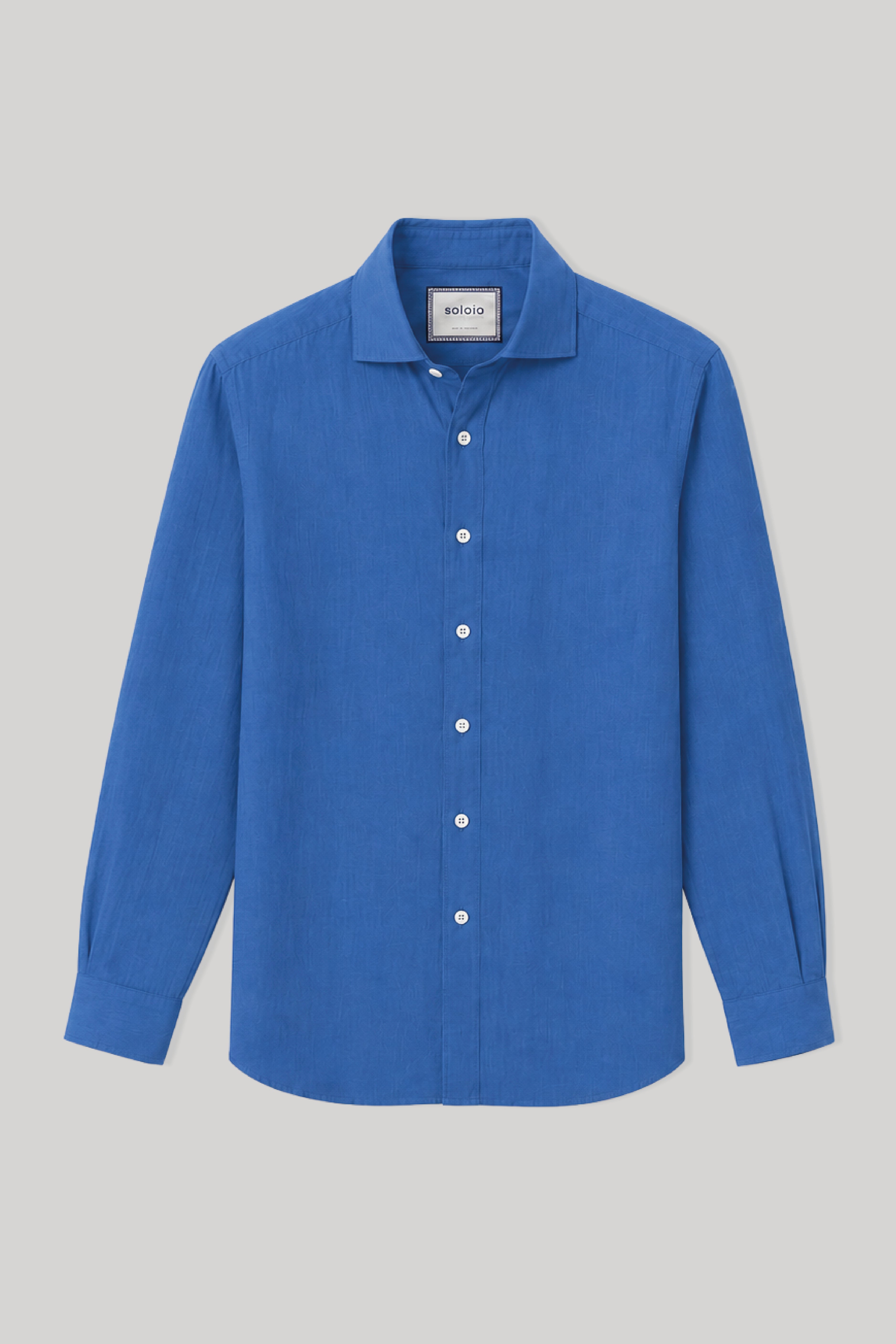 Men's linen shirt sky blue basic