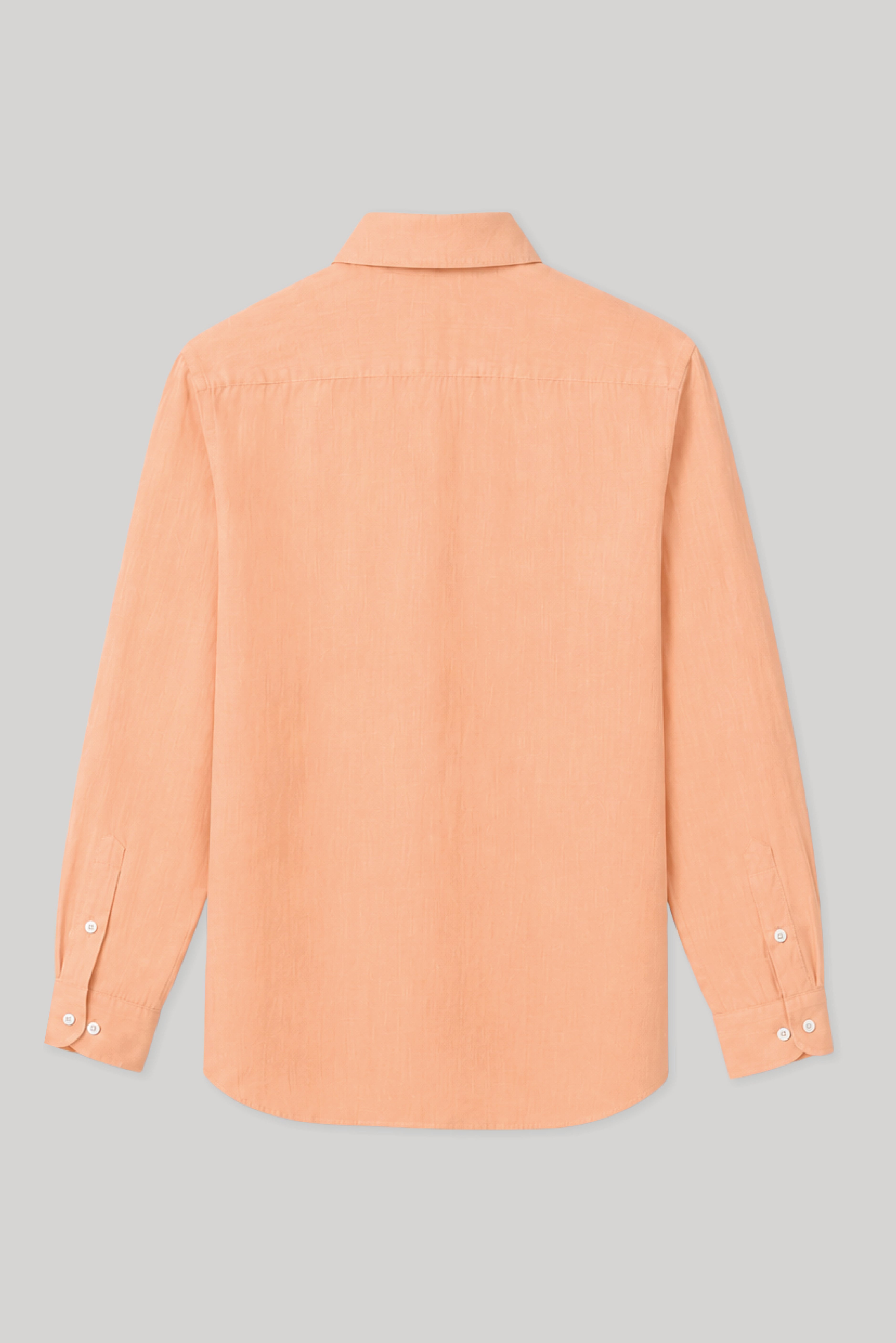 Men's linen shirt peach fuzz