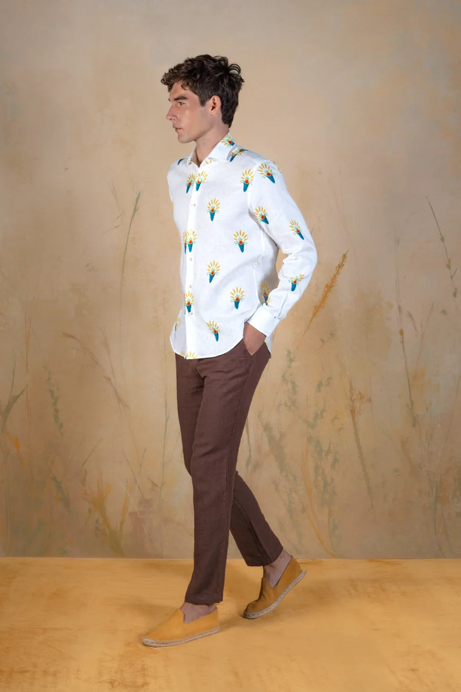 Ortuso linen shirt white