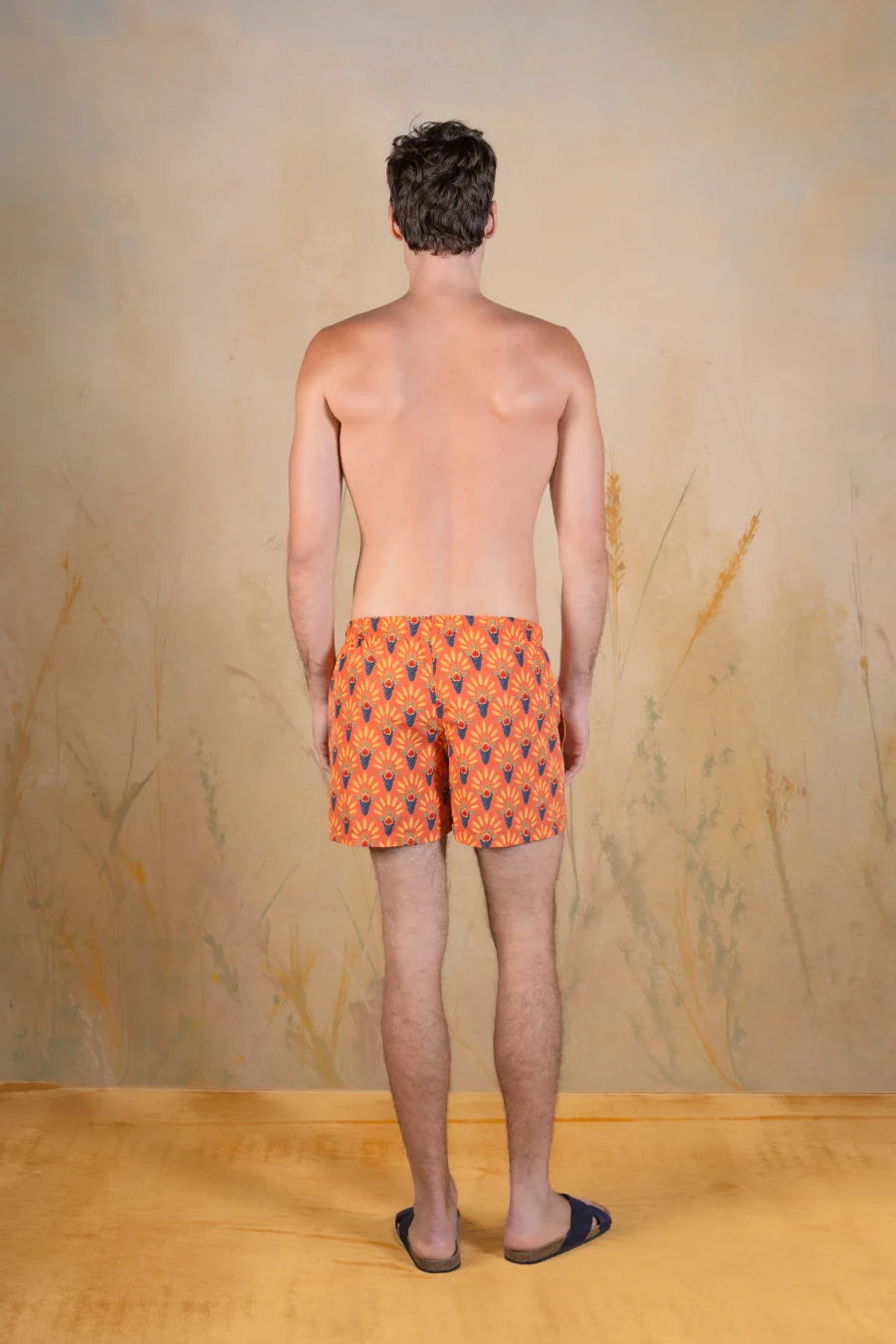 Annona polyester swim trunks Terracotta