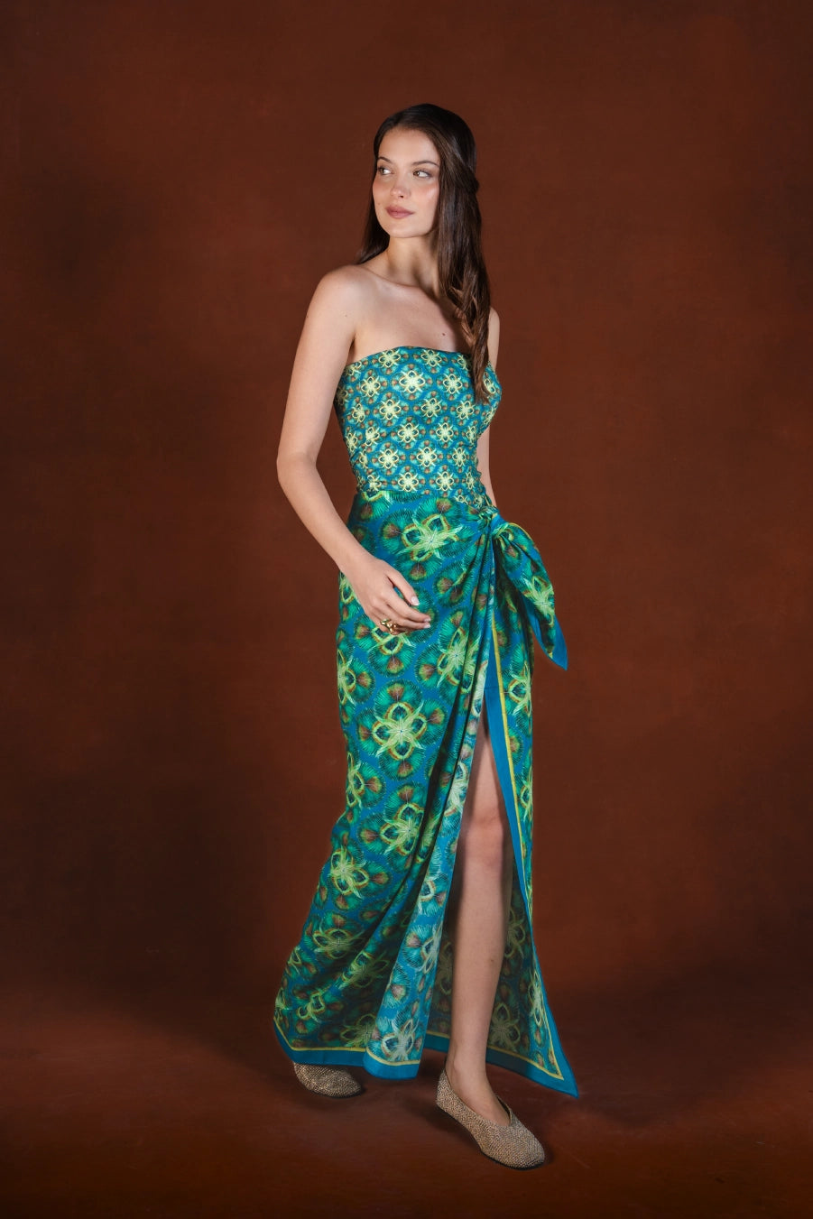 Women's Concordia long cotton sarong