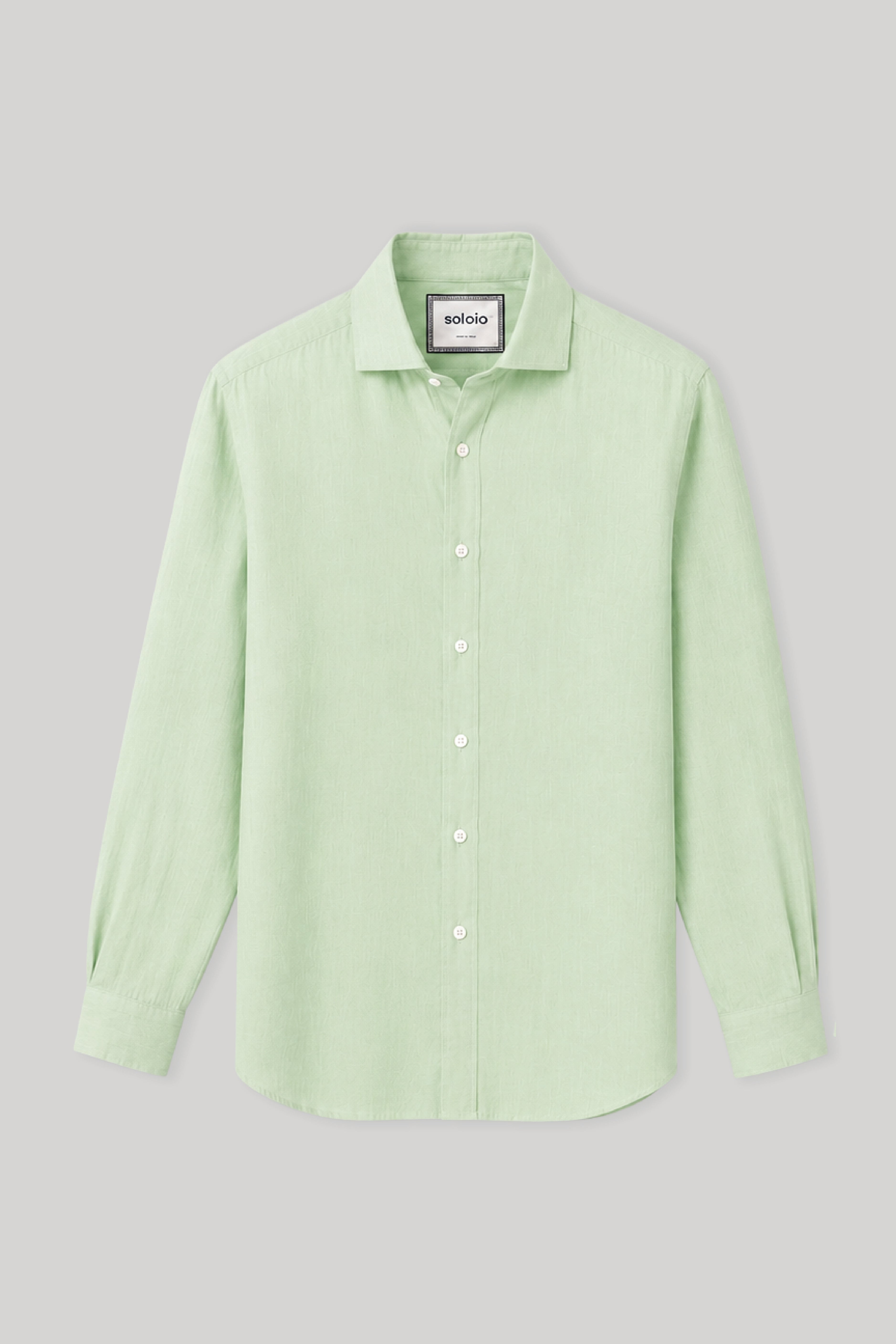 Men's linen shirt ambrosia green
