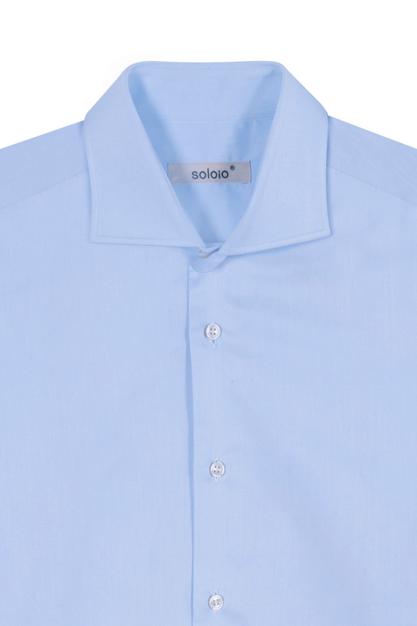 camisa de algodón azul claro pfit ml