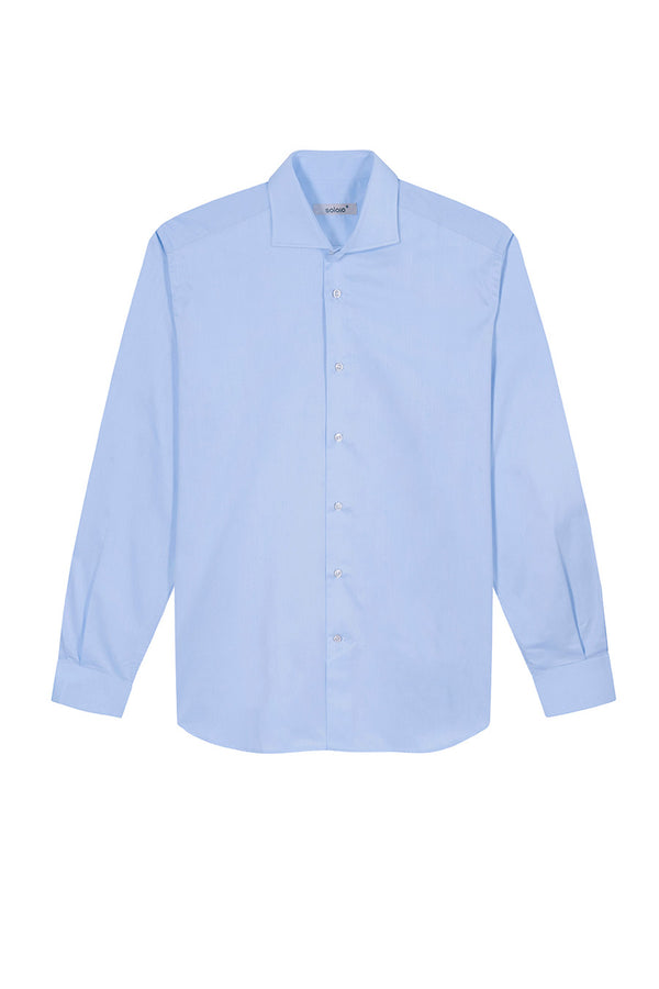light blue cotton shirt