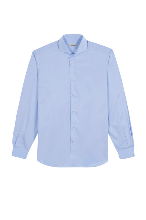basic sky blue cotton shirt