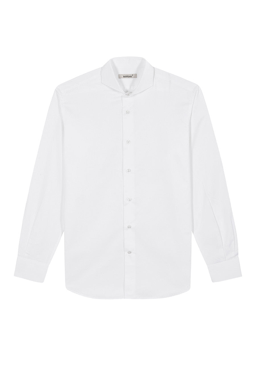 basic white cotton shirt - soloio