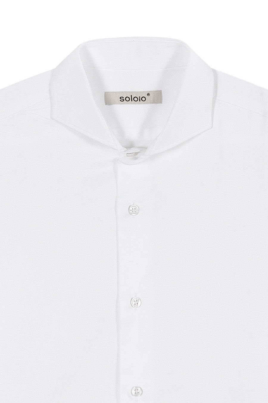 basic white cotton shirt - soloio