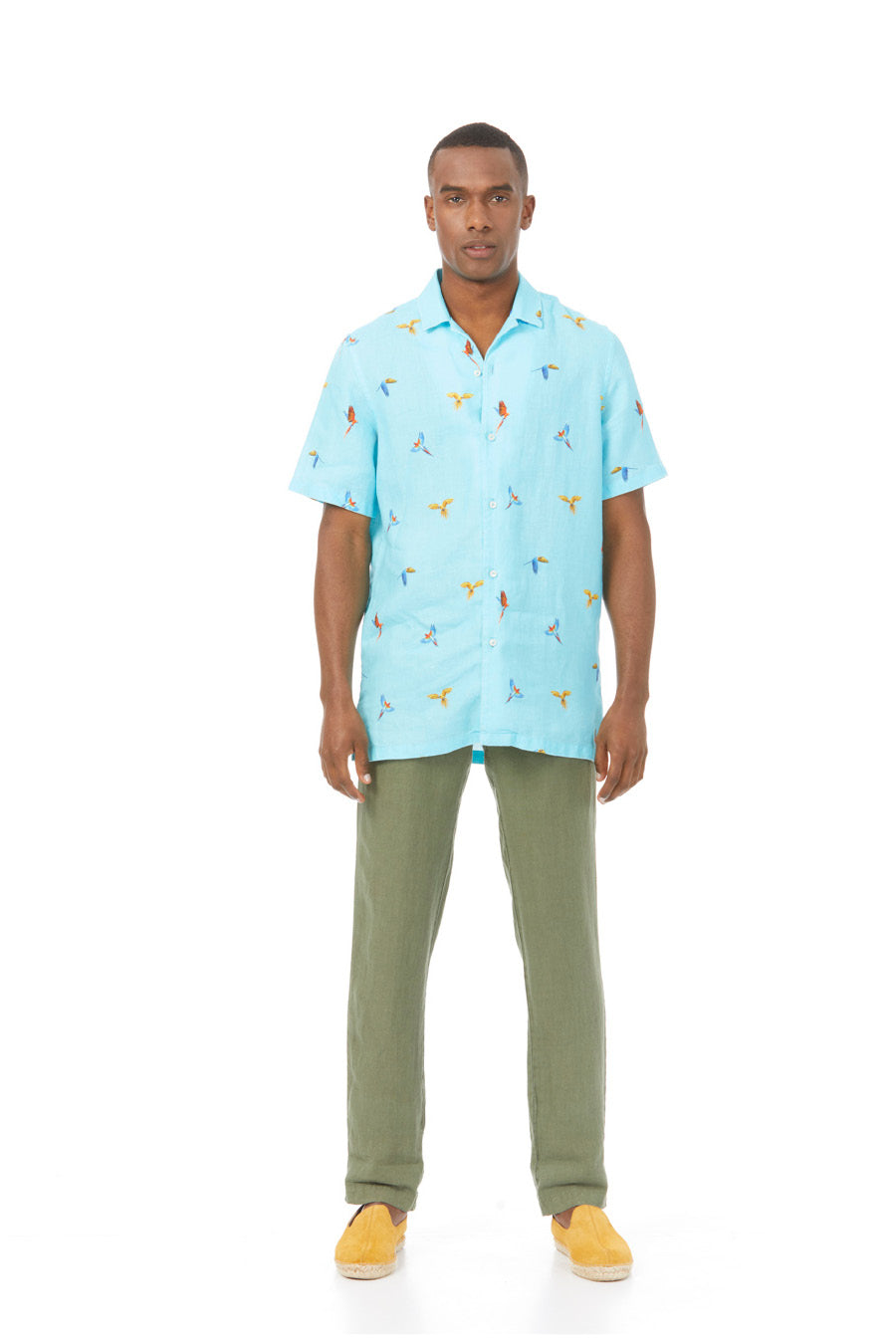 light blue macaw shirt - soloio