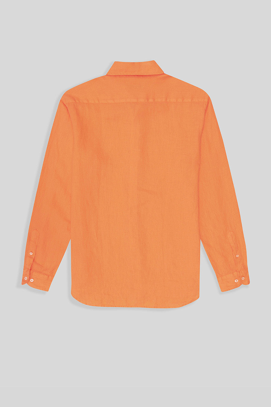 basic linen shirt orange - soloio