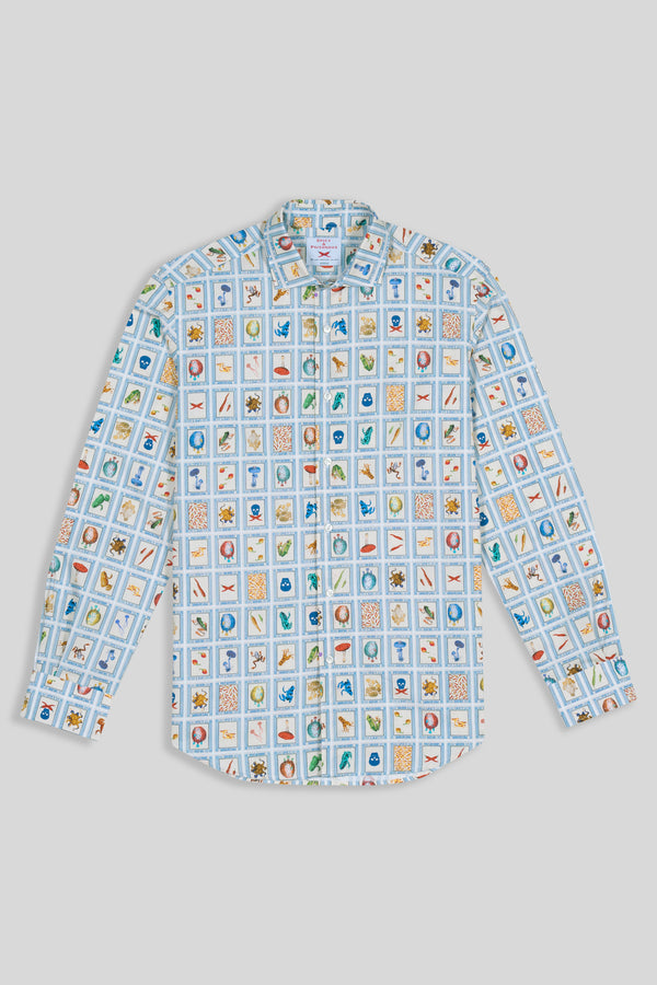 camisa de algodón sellos 