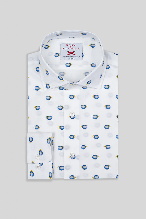 camisa de algodón pez globo separado s&p ml