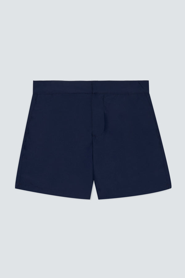 navy plain waistband swimsuit