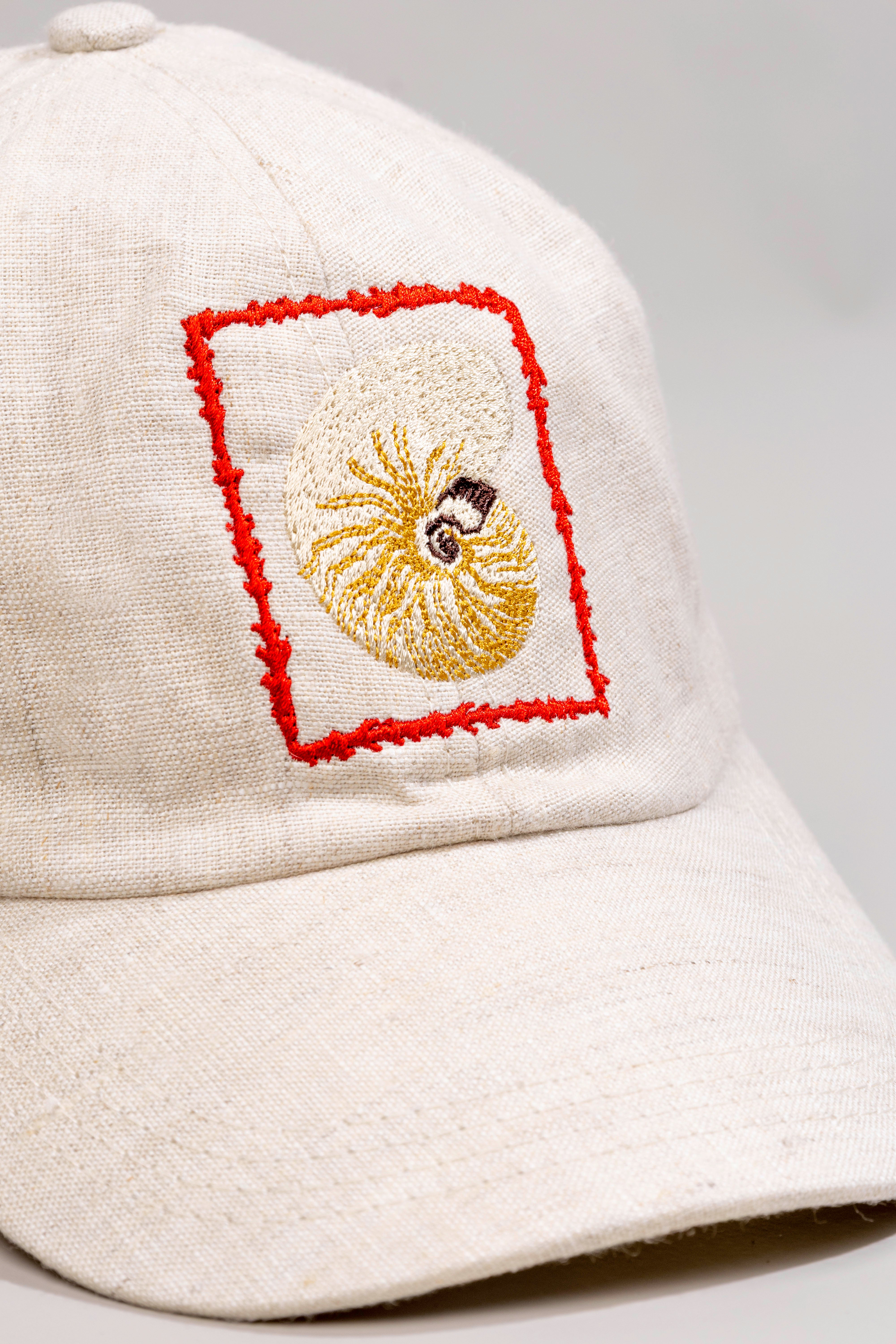 Gorra lino para hombre beige