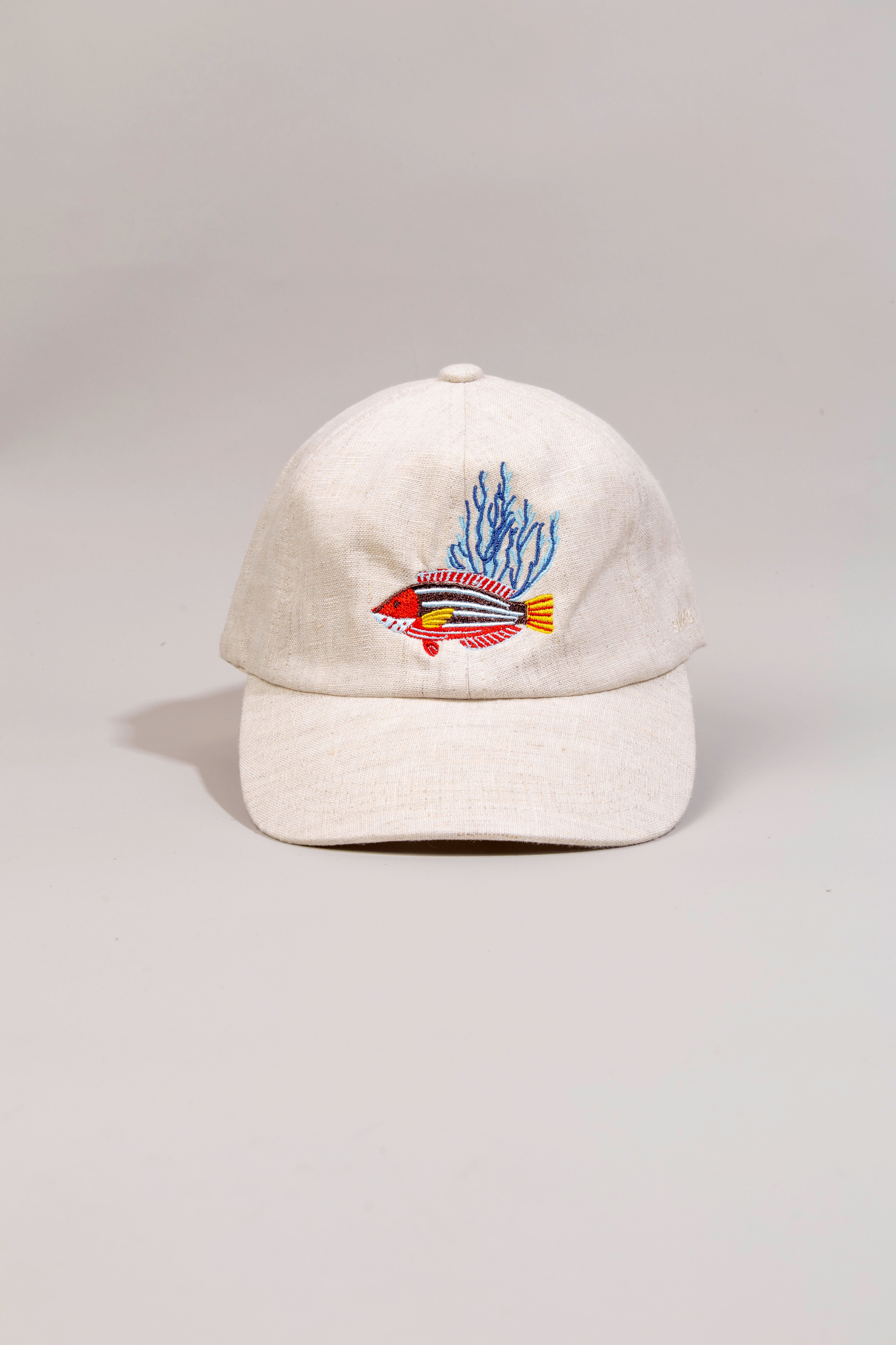 Gorra lino para hombre beige