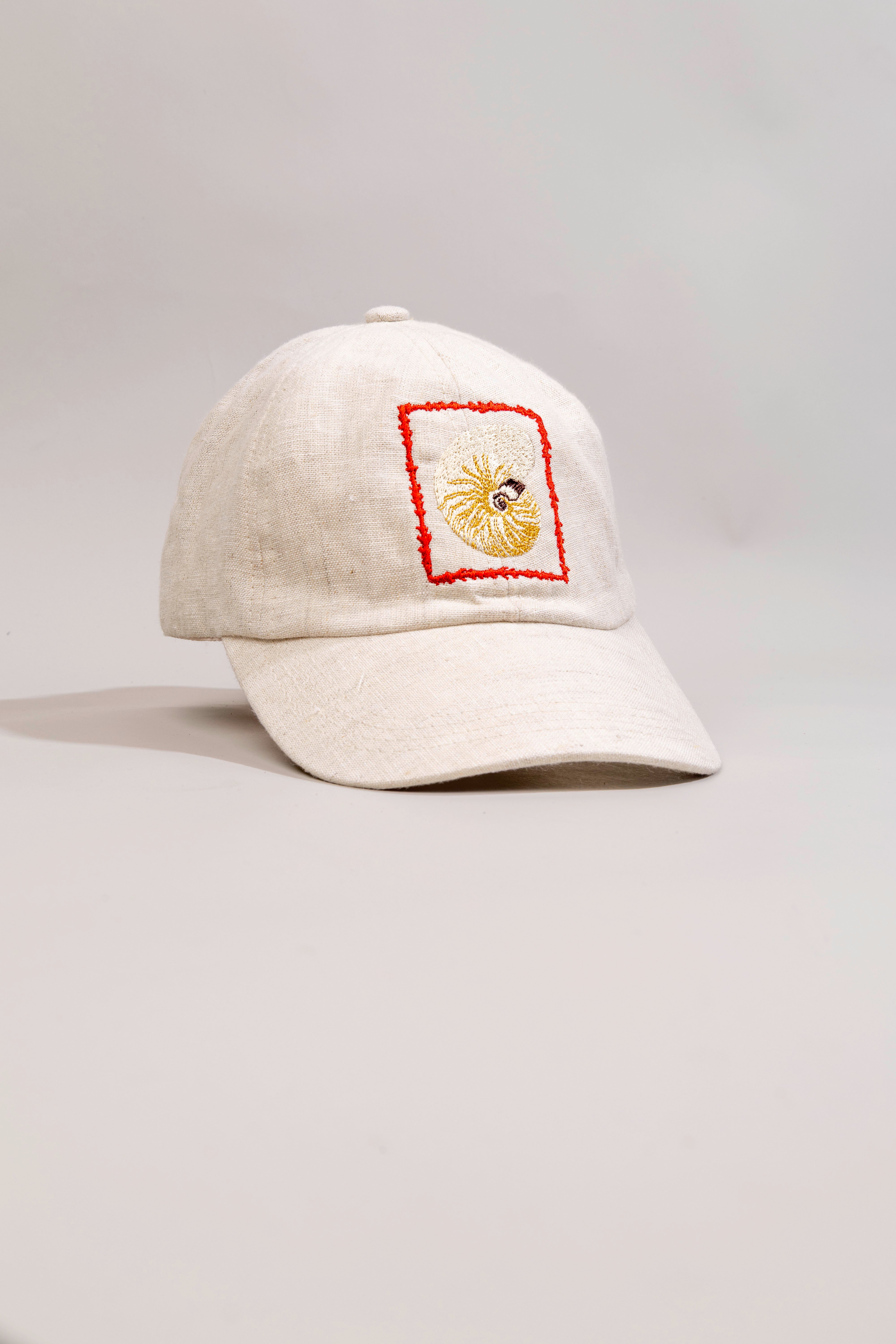 Gorra lino para hombre beige