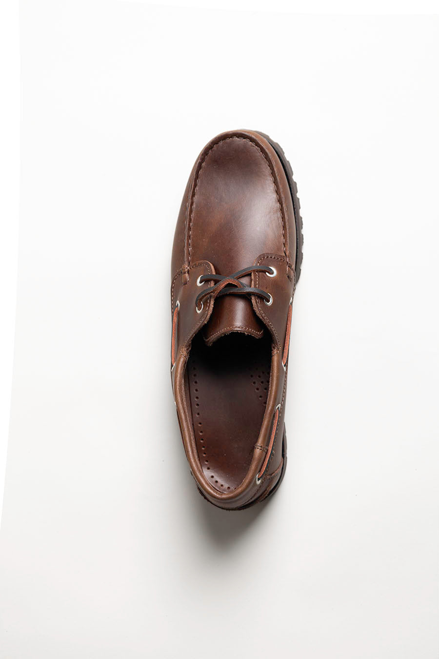 Men's moccasin nautical cord brown