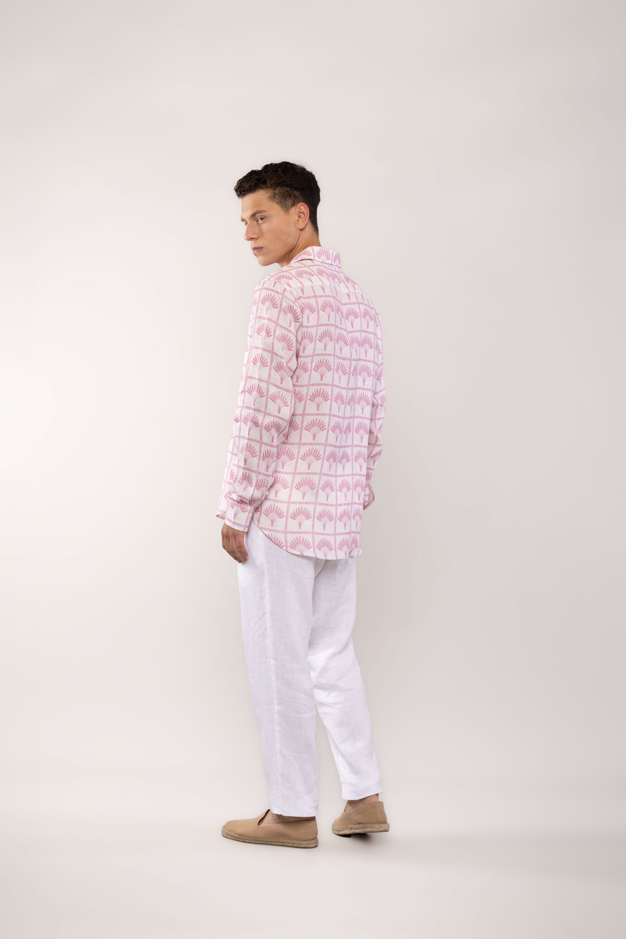 palmar linen shirt pink