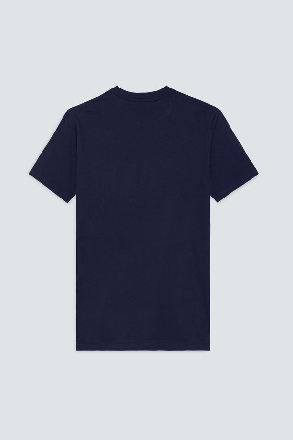 camiseta de palma azul marino