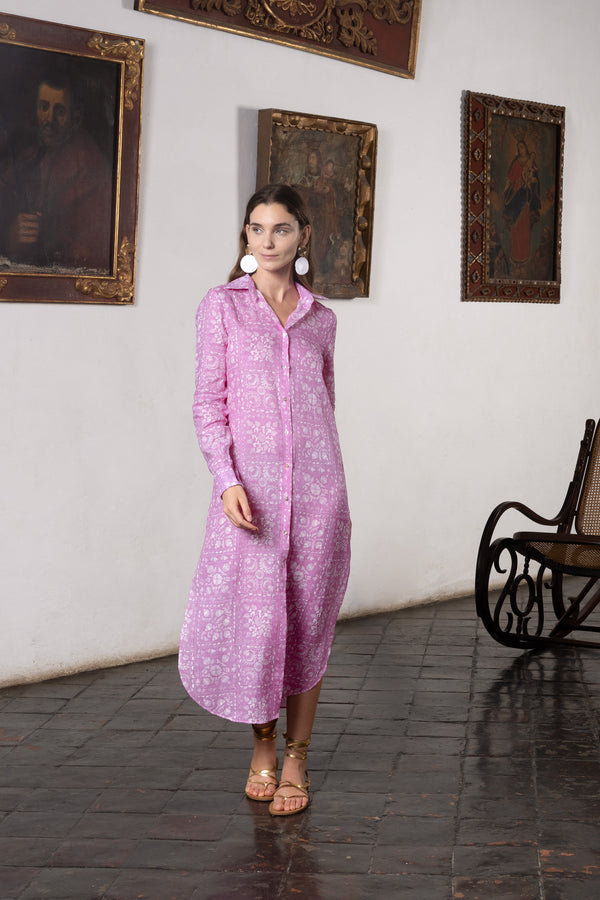 long shirt dress suz pink