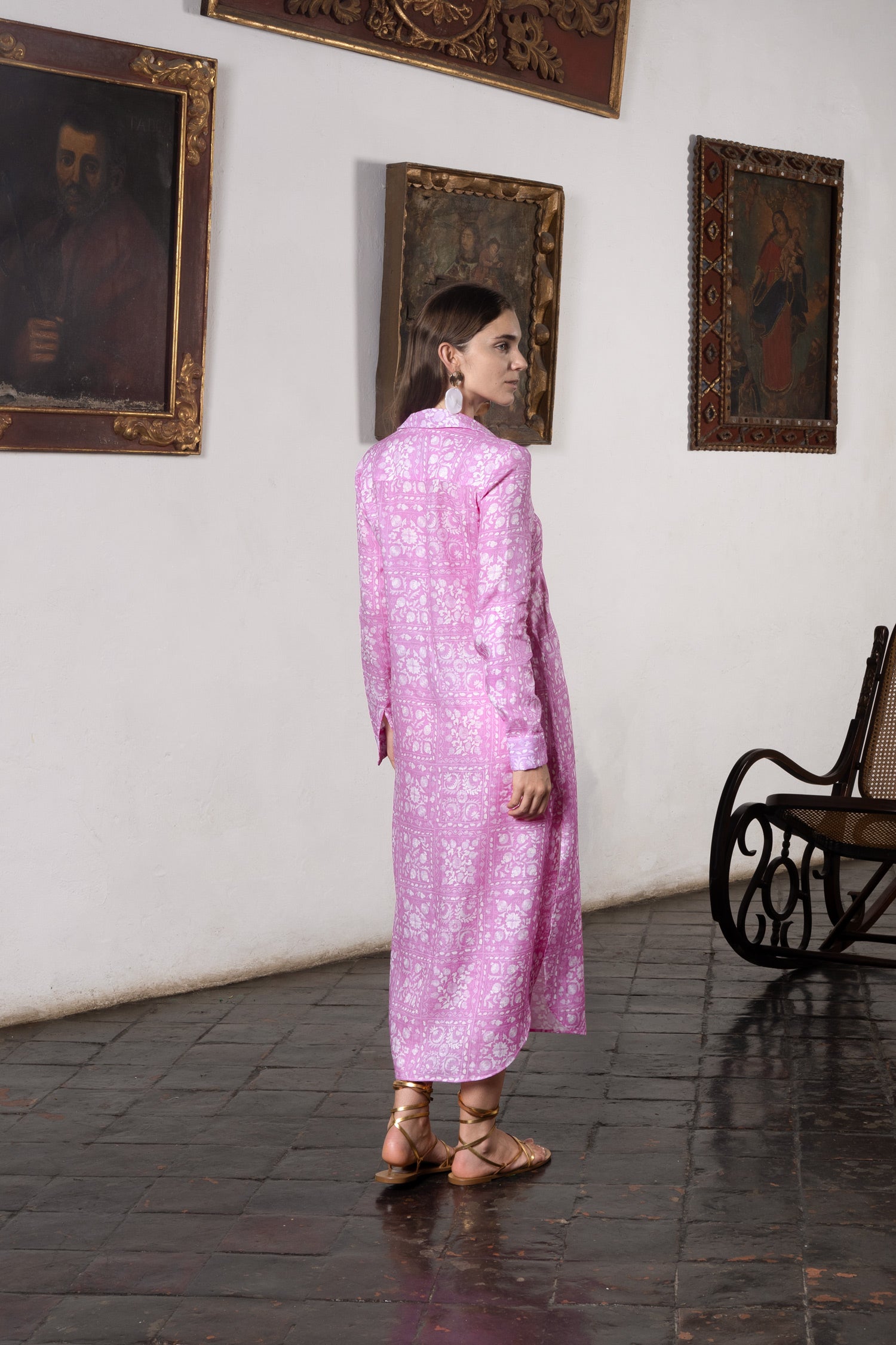 long shirt dress suz pink