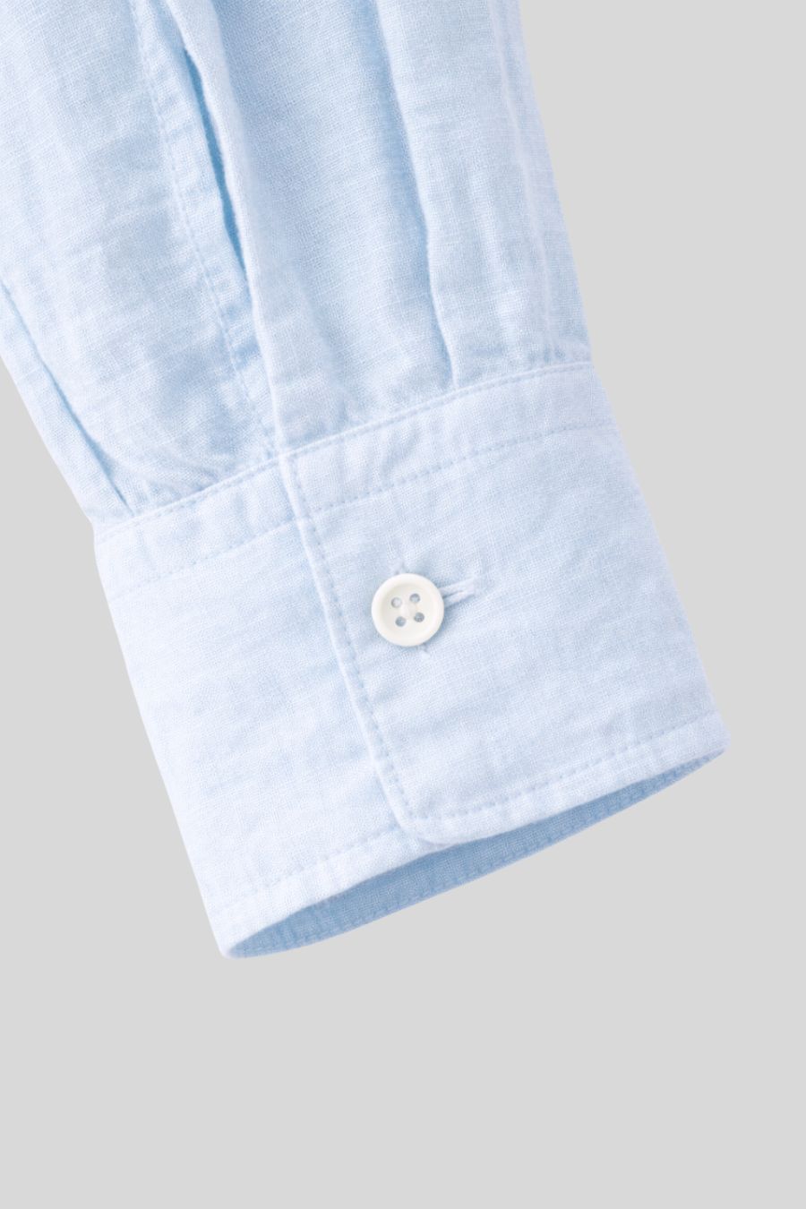 Vestido de lino martina azul claro para mujer