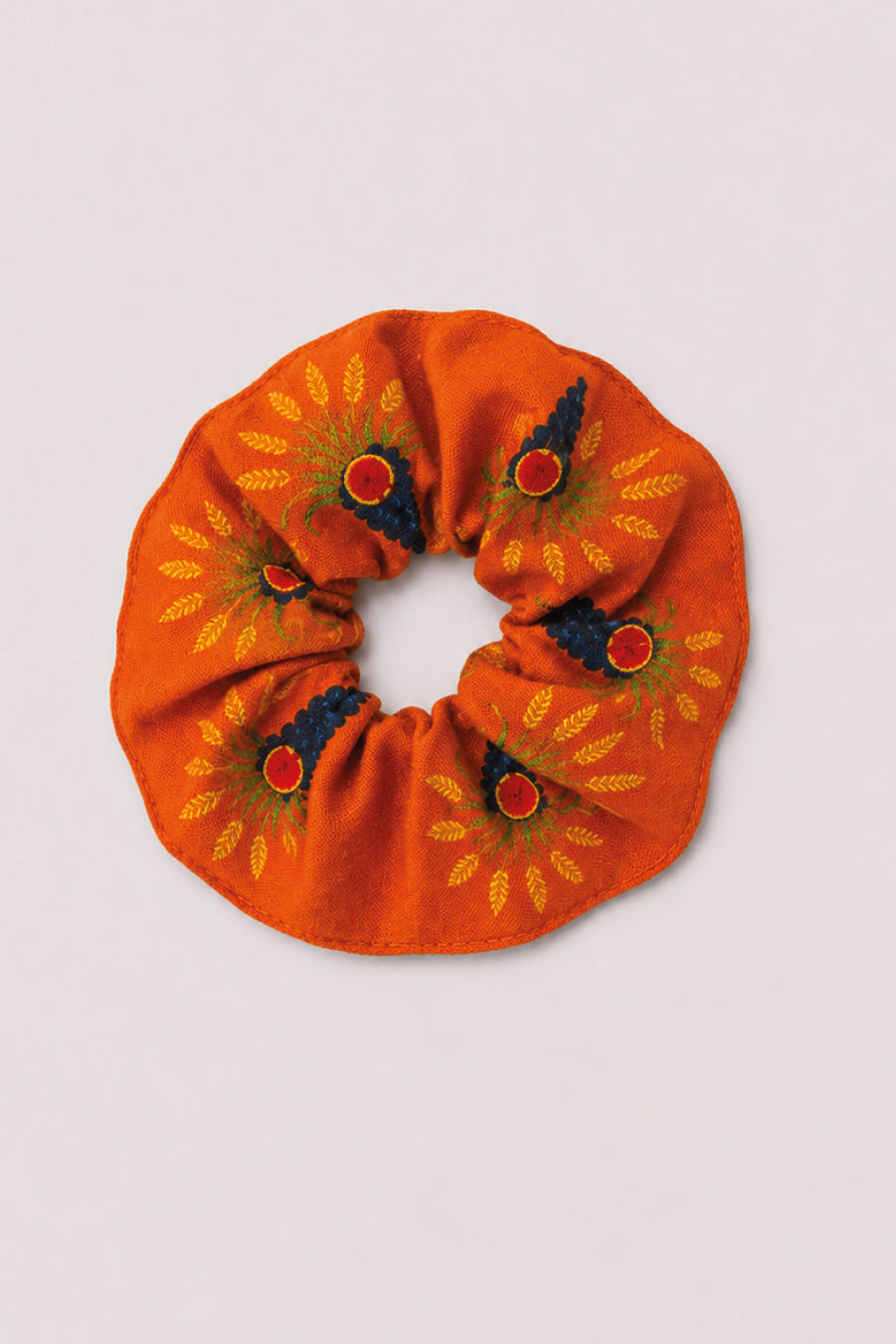 Women's linen terracotta scrunchie proventus