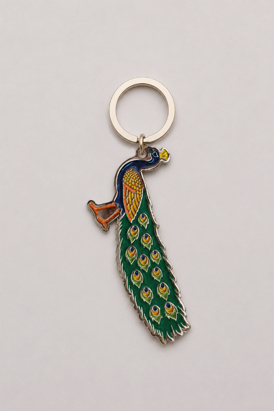 Peacock Keychain Opulence