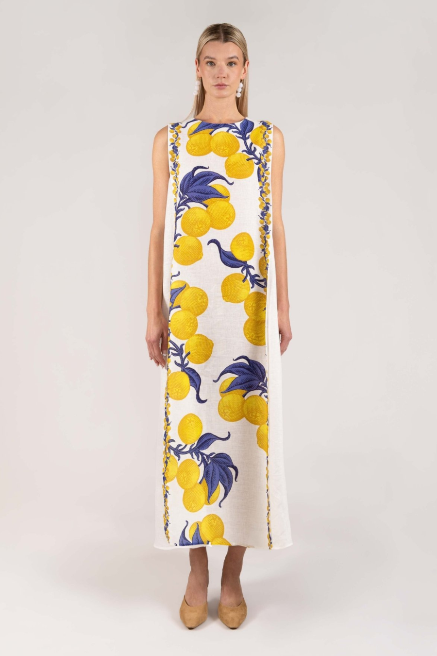 long yellow chiara dress