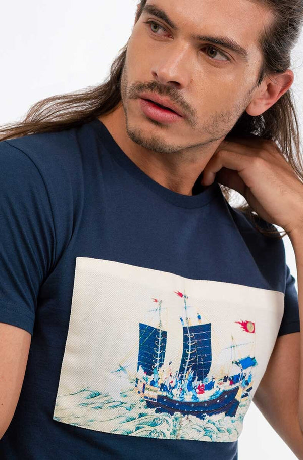 oriental boat t-shirt