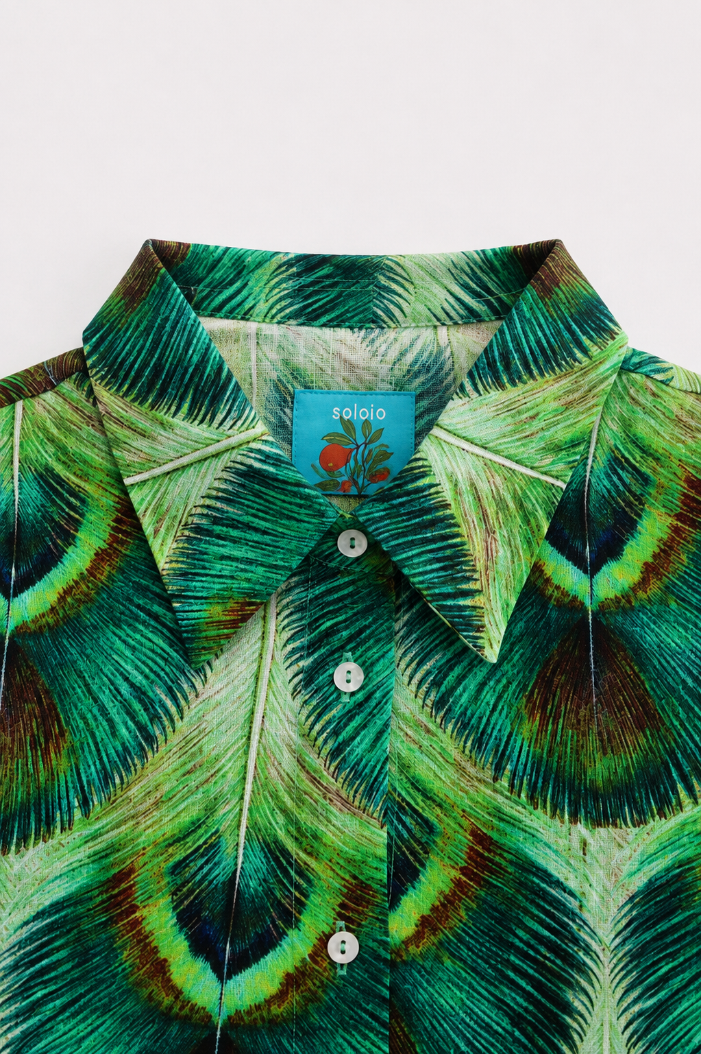 Women's Iridis linen shirt green