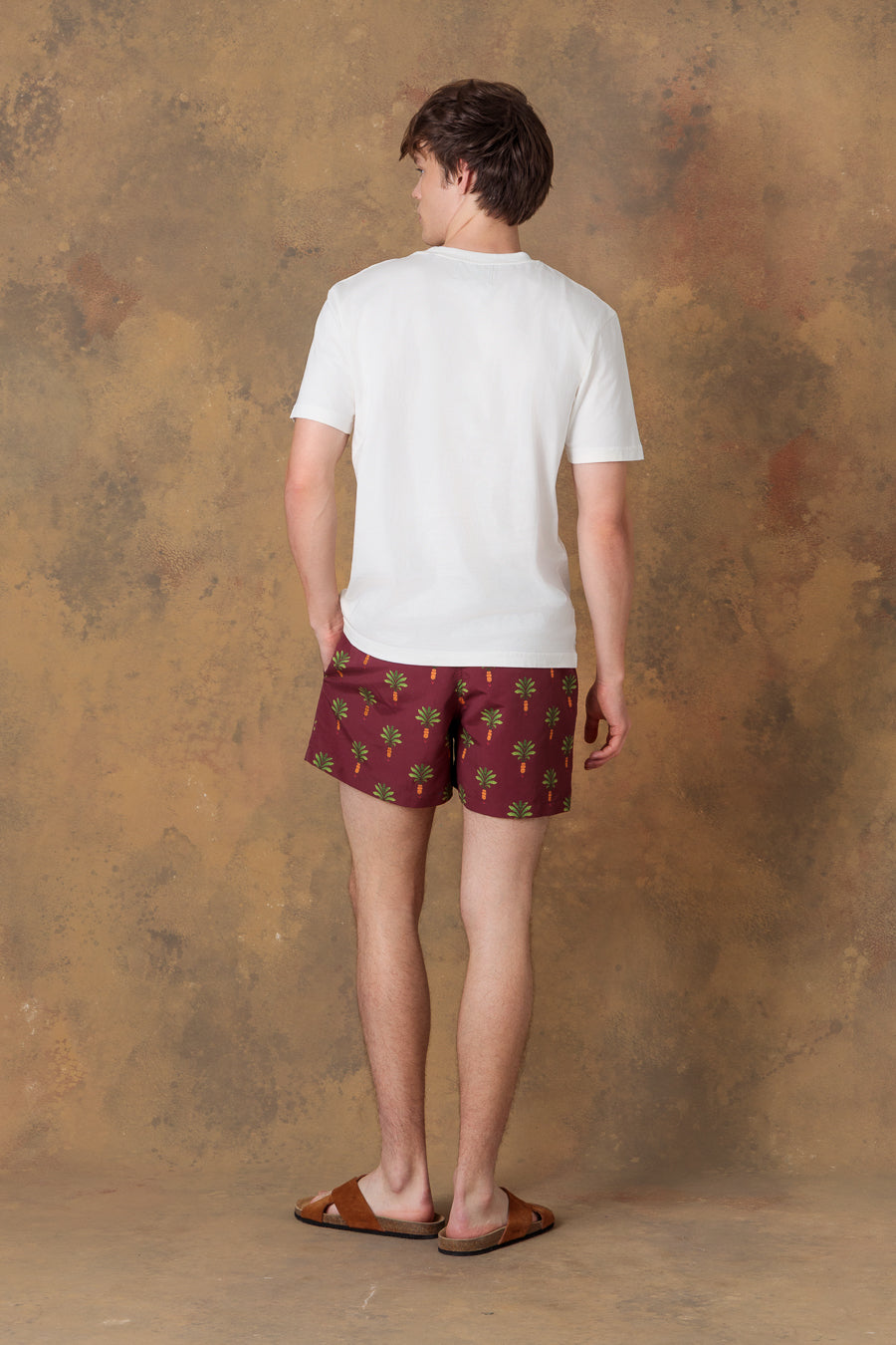 Camiseta de algodón thalos blanca para hombre