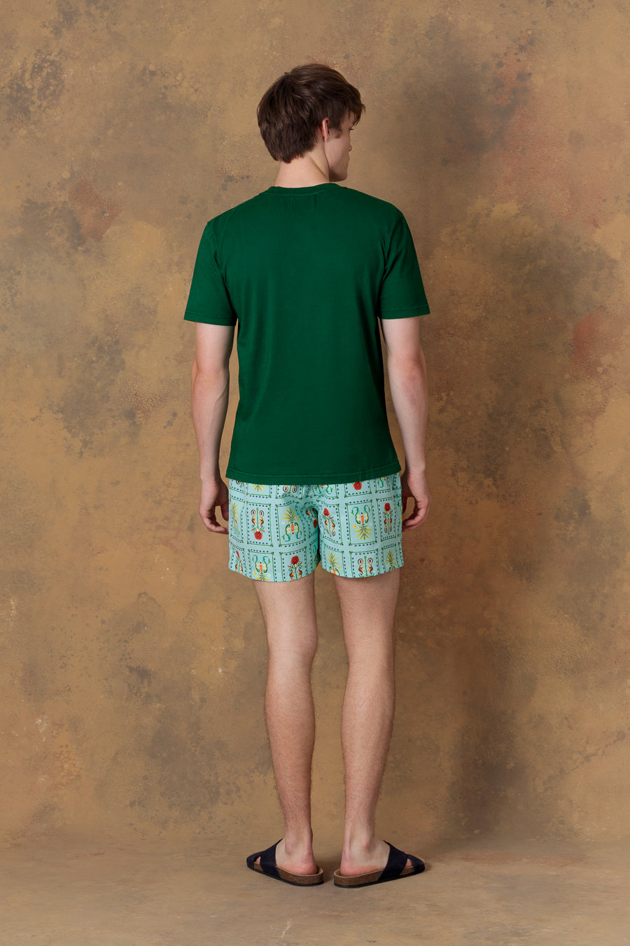 Men's cotton t-shirt amanzi green
