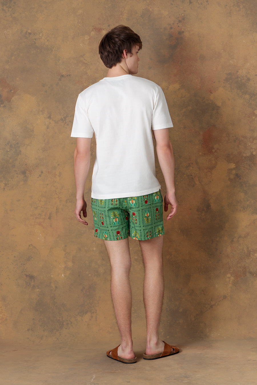 Camiseta de algodón amanzi blanca para hombre