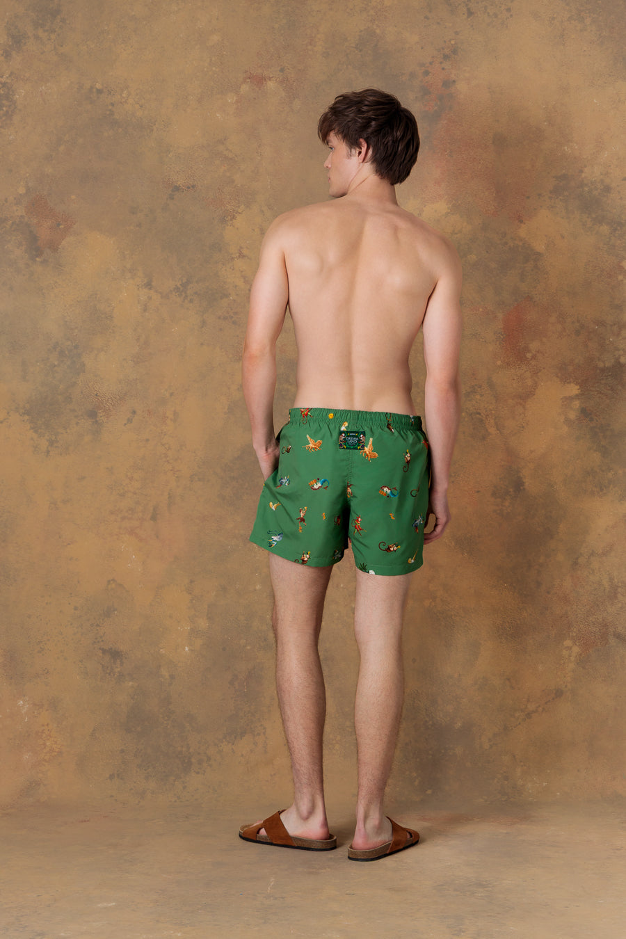 men’s swim trunk panteon green