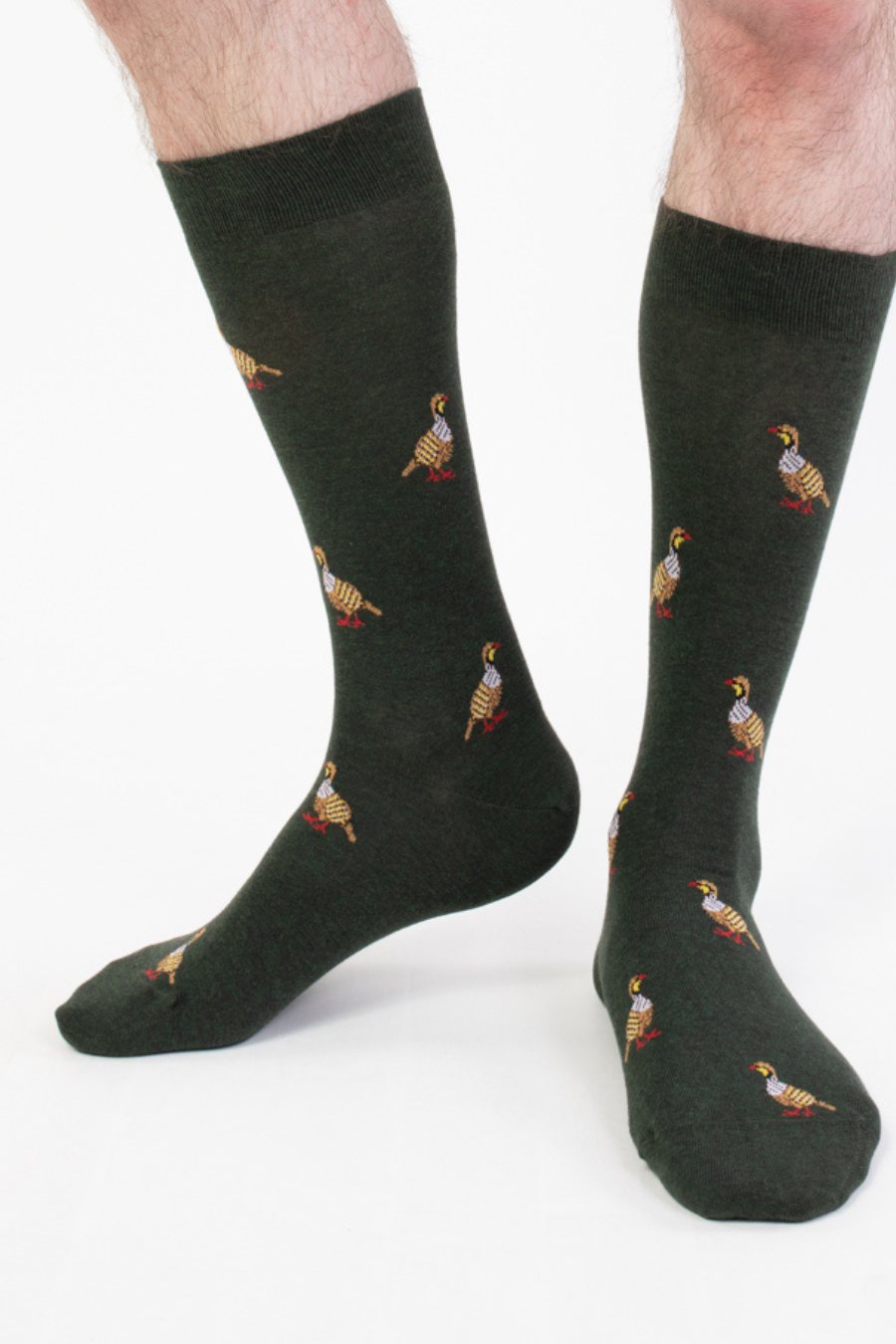 military green partridge sock - soloio