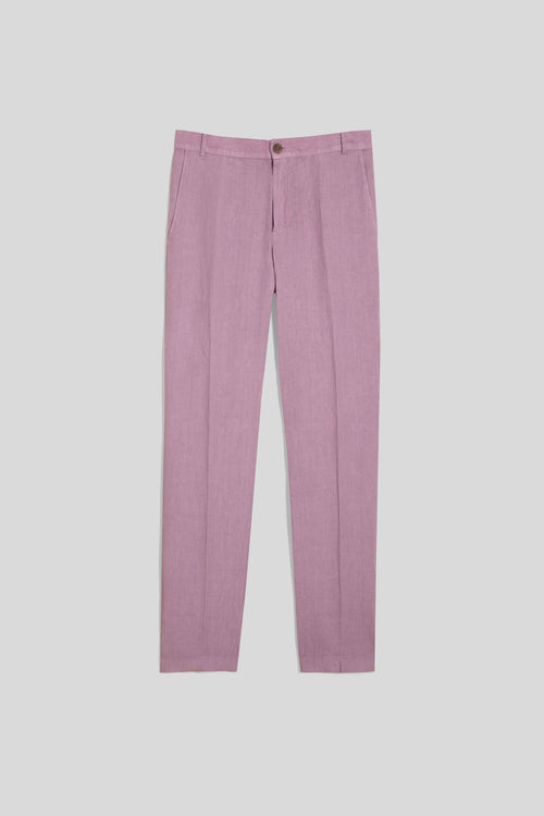 linen pants donato lilac
