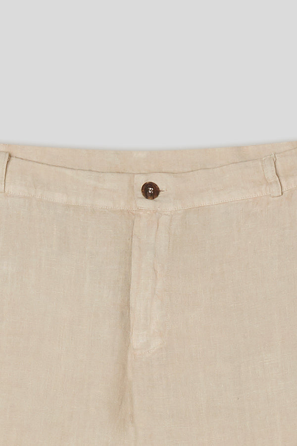 beige linen pants