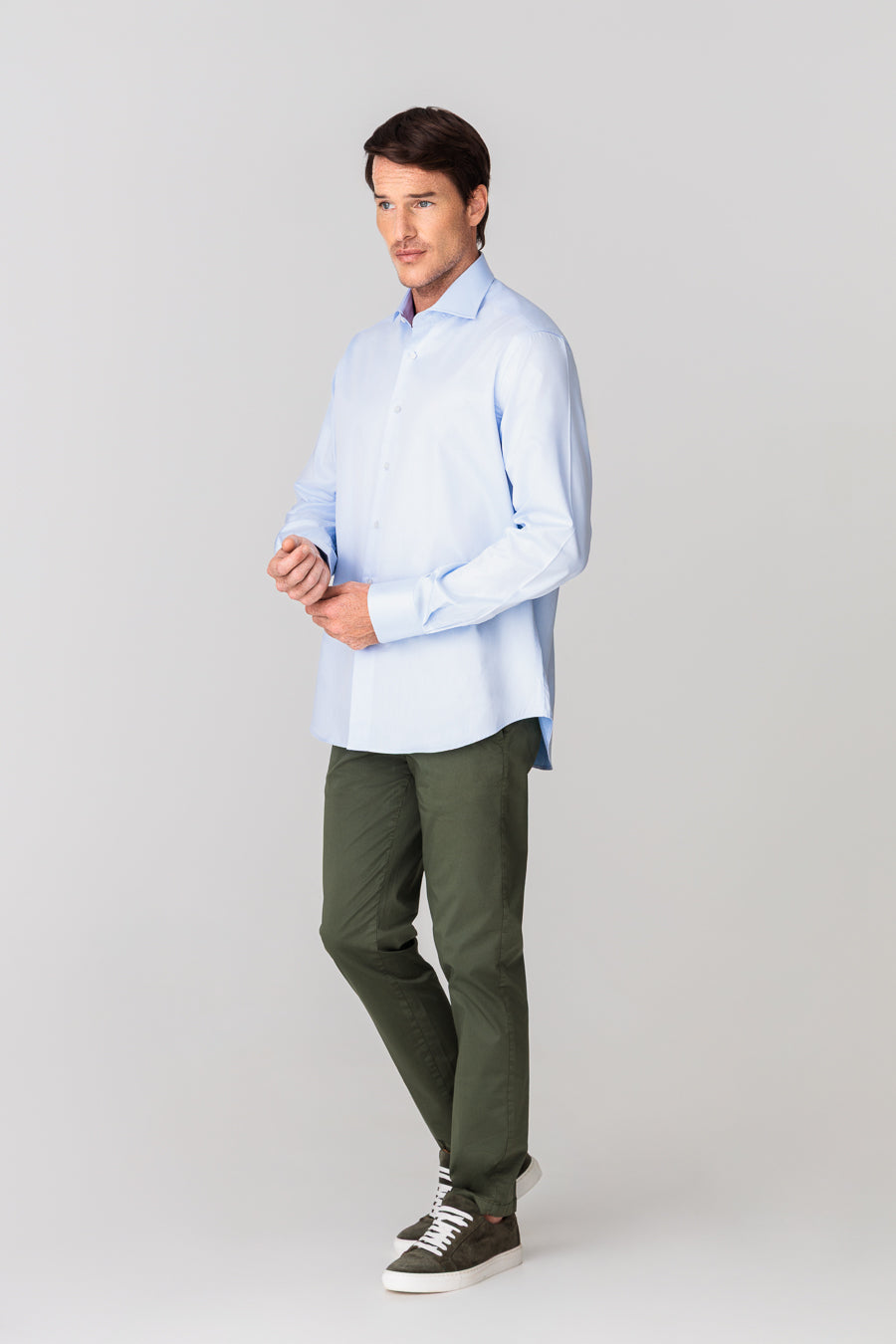 men’s cotton pants green new siena