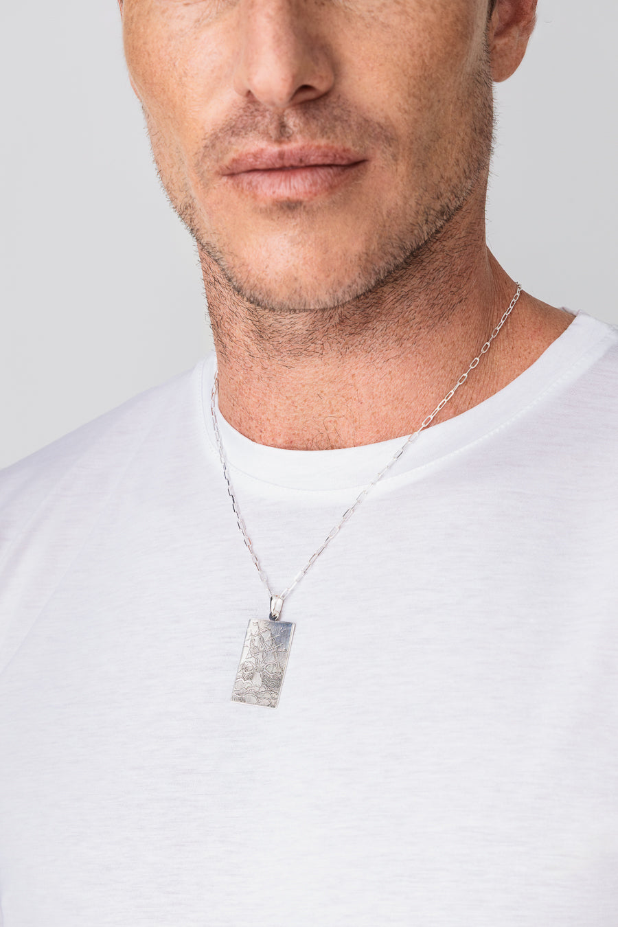 men’s cotton t-shirt white basic